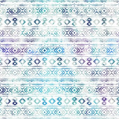 Grunge desenli Geometrik kilim ikat deseni