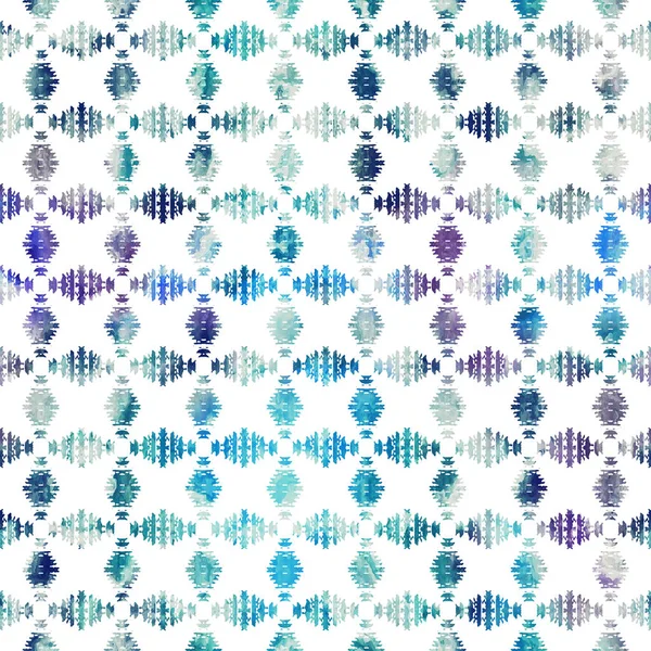 Geometrische Kelim Ikat Patroon Met Grunge Textuur — Stockfoto