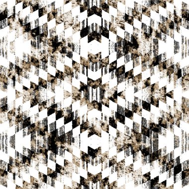 Grunge desenli Geometrik kilim ikat deseni