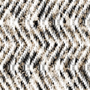Grunge desenli Geometrik kilim ikat deseni