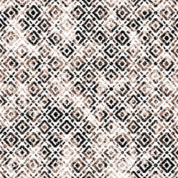 Patrón Kilim Ikat Geométrico Con Textura Grunge — Foto de Stock