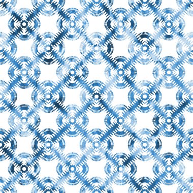 Grunge desenli Geometrik kilim ikat deseni