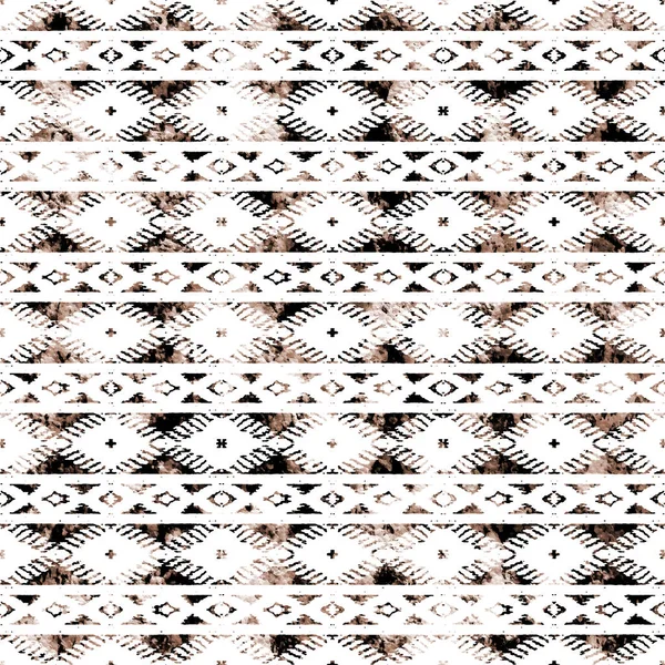 Geometrische Kelim Ikat Patroon Met Grunge Textuur — Stockfoto