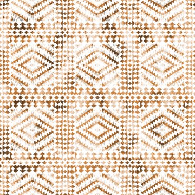 Grunge desenli Geometrik kilim ikat deseni