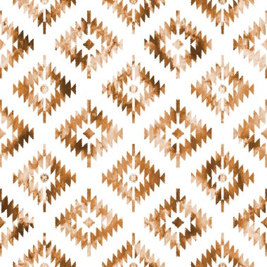 Grunge desenli Geometrik kilim ikat deseni