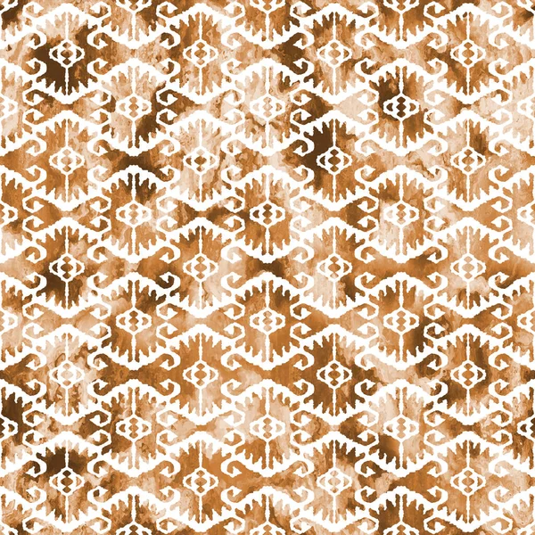 Patrón Kilim Ikat Geométrico Con Textura Grunge —  Fotos de Stock