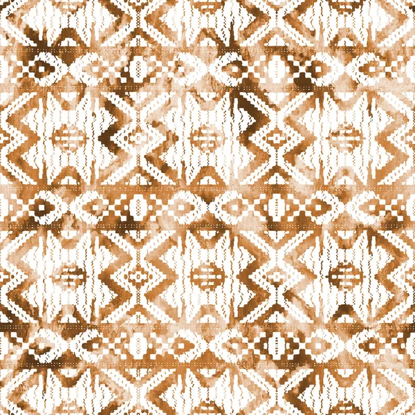 Padrão Geométrico Kilim Ikat Com Textura Grunge — Fotografia de Stock