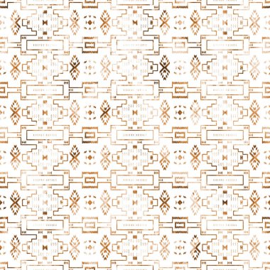 Grunge desenli Geometrik kilim ikat deseni