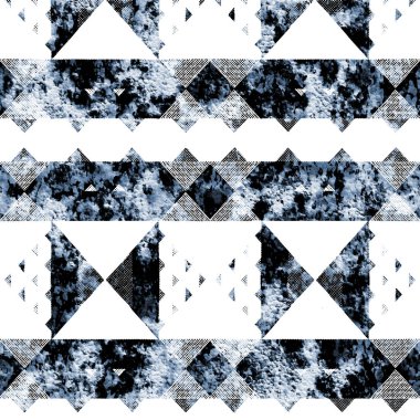 Grunge desenli Geometrik kilim ikat deseni