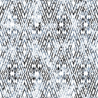 Grunge desenli Geometrik kilim ikat deseni