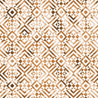 Grunge desenli Geometrik kilim ikat deseni