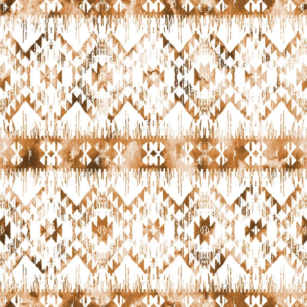 Patrón Kilim Ikat Geométrico Con Textura Grunge —  Fotos de Stock