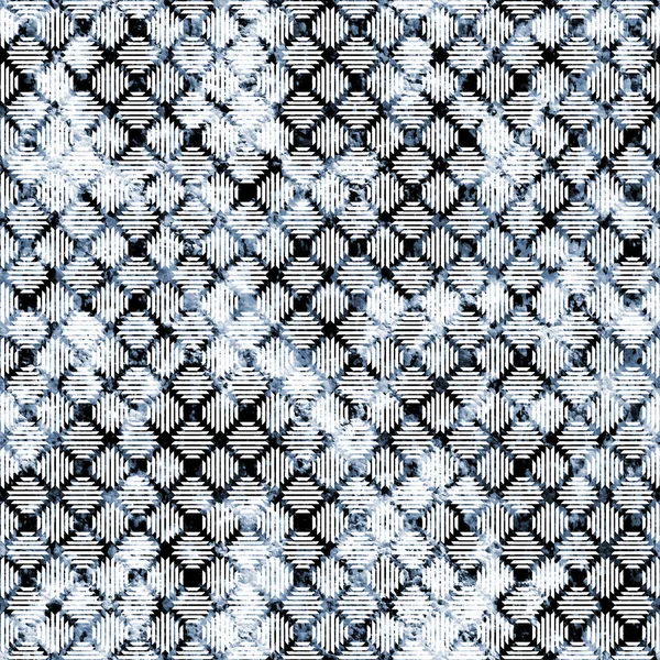 Patrón Kilim Ikat Geométrico Con Textura Grunge — Foto de Stock