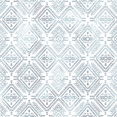 Grunge desenli Geometrik kilim ikat deseni