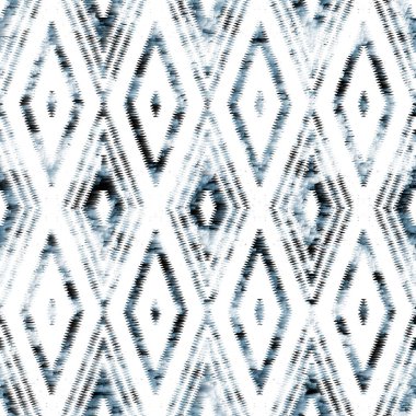 Grunge desenli Geometrik kilim ikat deseni