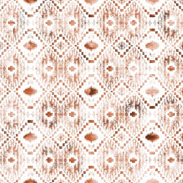 Geometric Kilim Ikat Pattern Grunge Texture — Stock Photo, Image