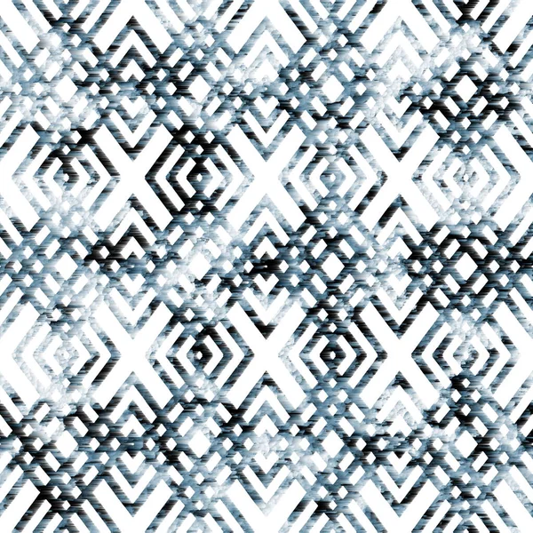 Padrão Geométrico Kilim Ikat Com Textura Grunge — Fotografia de Stock