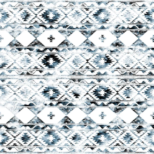 Γεωμετρικό Μοτίβο Kilim Ikat Υφή Grunge — Φωτογραφία Αρχείου