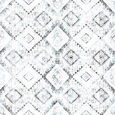 Grunge desenli Geometrik kilim ikat deseni
