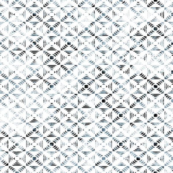 Geometrický Kilim Ikat Vzor Grunge Texturou — Stock fotografie