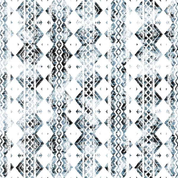 Patrón Kilim Ikat Geométrico Con Textura Grunge —  Fotos de Stock