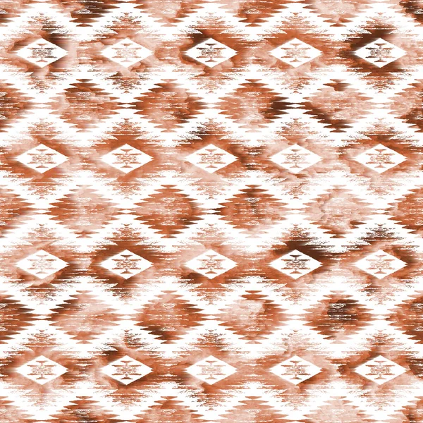 Modello Kilim Ikat Geometrico Con Texture Grunge — Foto Stock