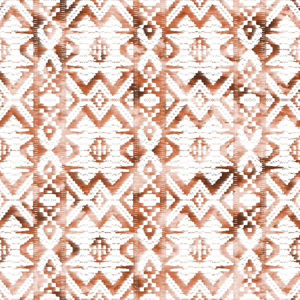 Padrão Geométrico Kilim Ikat Com Textura Grunge — Fotografia de Stock