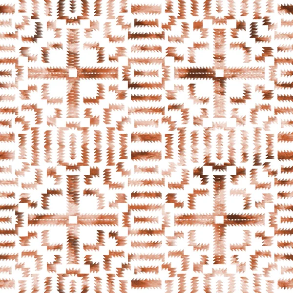 Geometrický Kilim Ikat Vzor Grunge Texturou — Stock fotografie