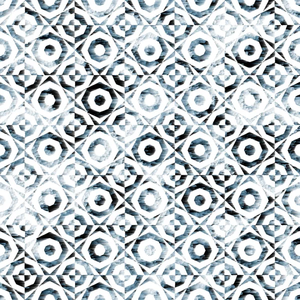 Patrón Kilim Ikat Geométrico Con Textura Grunge —  Fotos de Stock
