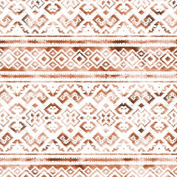 Geometrický Kilim Ikat Vzor Grunge Texturou — Stock fotografie