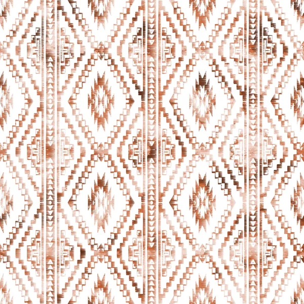 Geometrische Kelim Ikat Patroon Met Grunge Textuur — Stockfoto