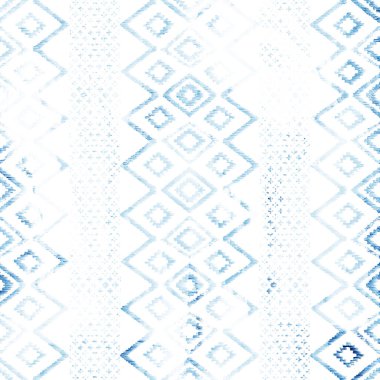 Grunge desenli Geometrik kilim ikat deseni