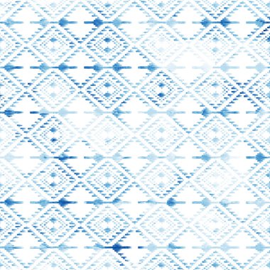 Grunge desenli Geometrik kilim ikat deseni