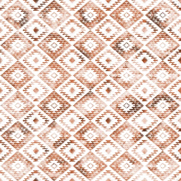 Geometrikus Kemence Ikat Minta Grunge Textúrával — Stock Fotó