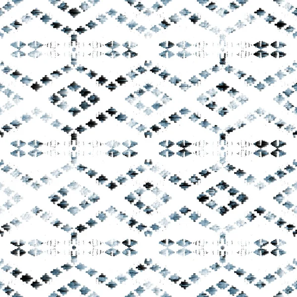 Modello Kilim Ikat Geometrico Con Texture Grunge — Foto Stock