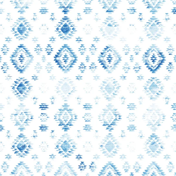 Geometrický Kilim Ikat Vzor Grunge Texturou — Stock fotografie