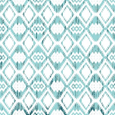 Grunge desenli Geometrik kilim ikat deseni