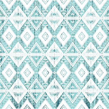 Grunge desenli Geometrik kilim ikat deseni