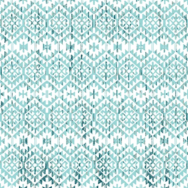 Grunge Desenli Geometrik Kilim Ikat Deseni — Stok fotoğraf