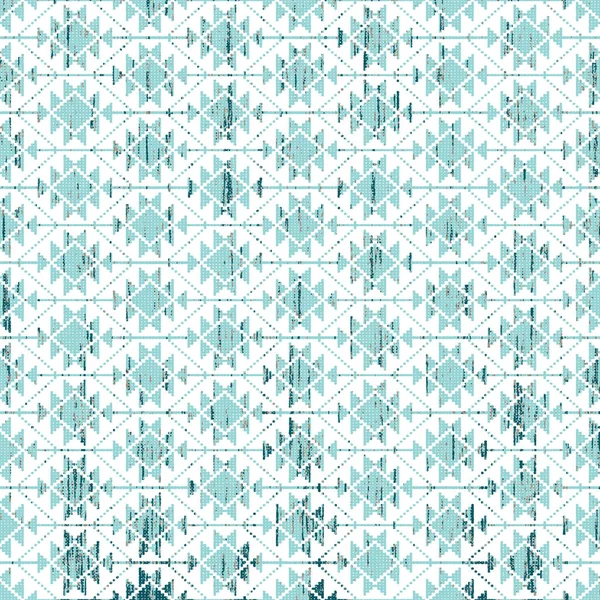 Patrón Kilim Ikat Geométrico Con Textura Grunge —  Fotos de Stock