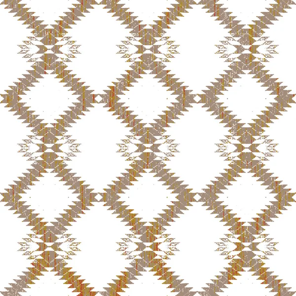 Grunge Desenli Geometrik Kilim Ikat Deseni — Stok fotoğraf