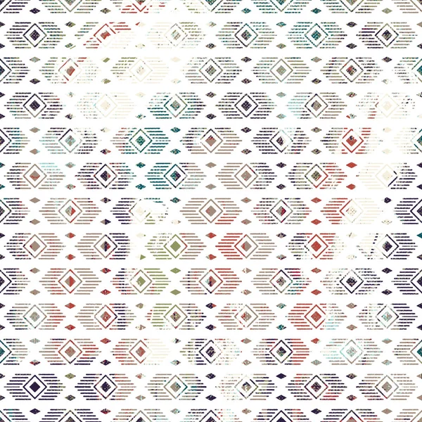 Geometric Kilim Ikat Pattern Grunge Texture — Stock Photo, Image