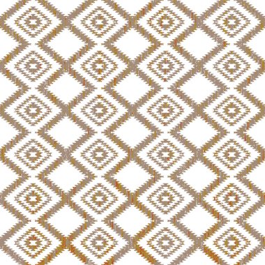Grunge desenli Geometrik kilim ikat deseni