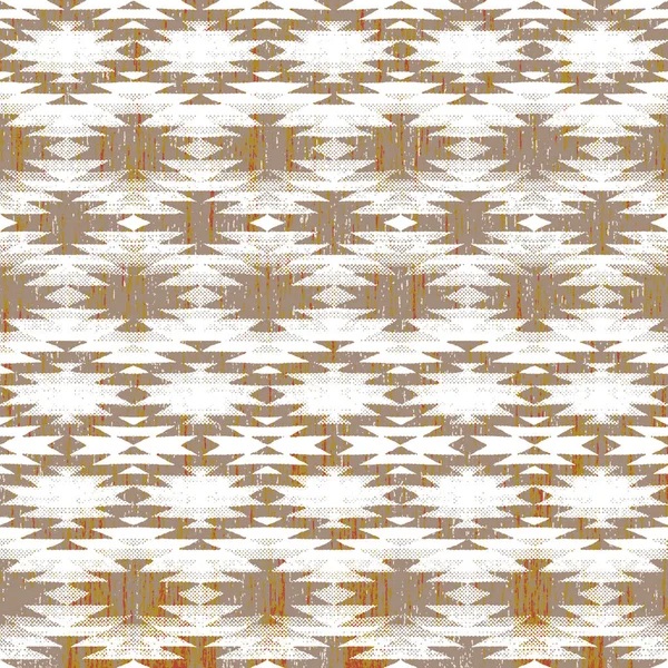 Геометричний Кілограм Ікату Візерунок Гранжевою Текстурою — стокове фото