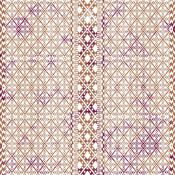 Grunge Desenli Geometrik Kilim Ikat Deseni — Stok fotoğraf