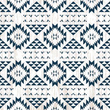 Grunge desenli Geometrik kilim ikat deseni