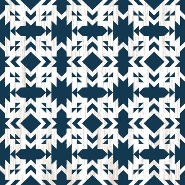 Grunge desenli Geometrik kilim ikat deseni