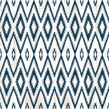 Grunge desenli Geometrik kilim ikat deseni