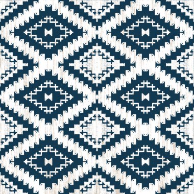 Grunge desenli Geometrik kilim ikat deseni