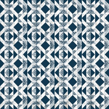 Grunge desenli Geometrik kilim ikat deseni